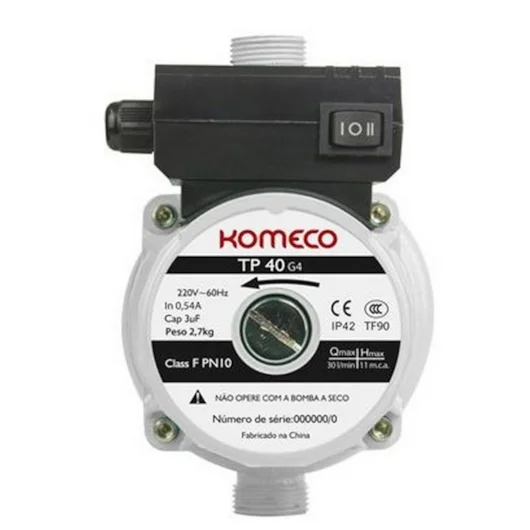 Mini Bomba Pressurizadora TP40 G4 127V Komeco
